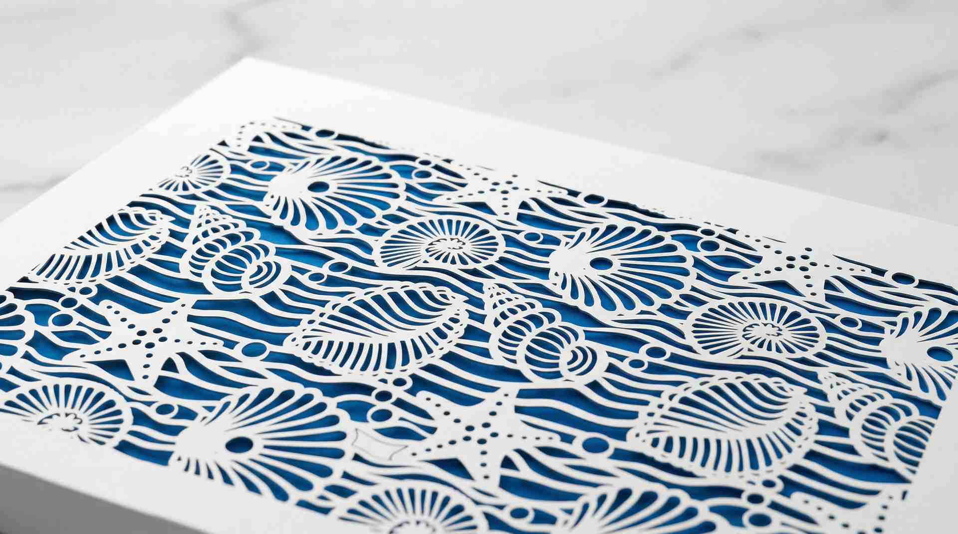 Laser cutting die cut openwork