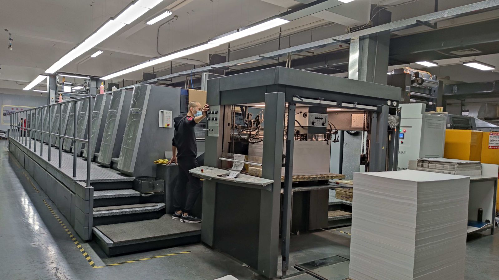 Thirteen printing machines