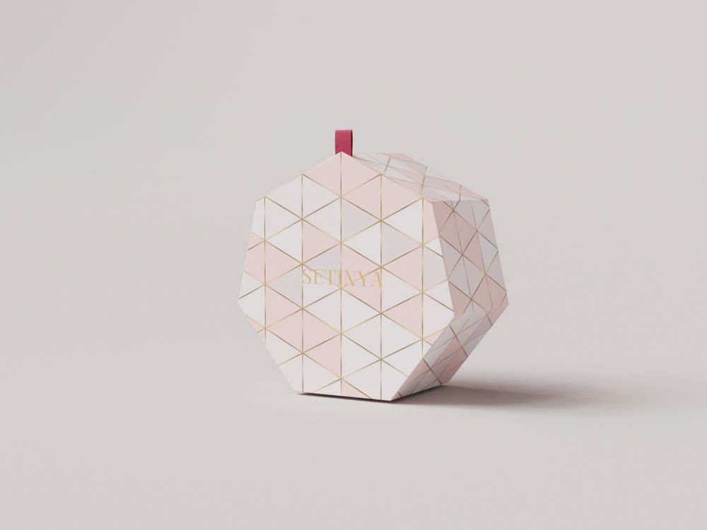 Hexagon box closed view