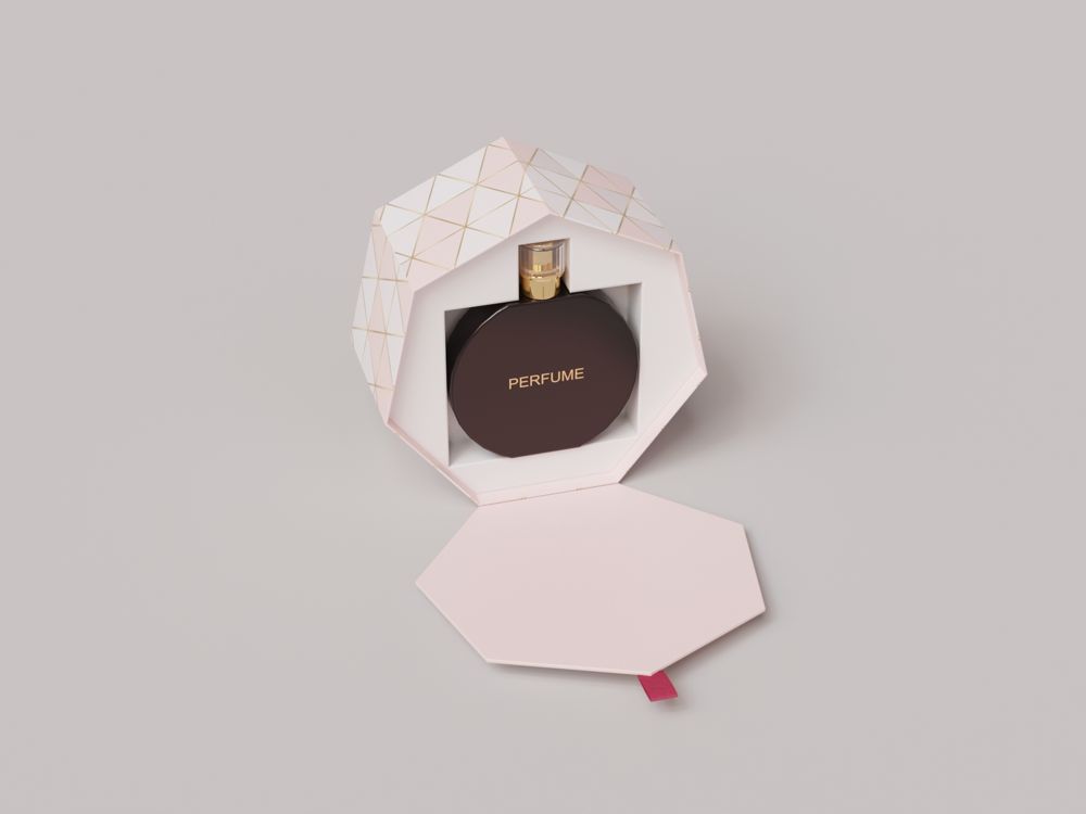 Hexagon box open view