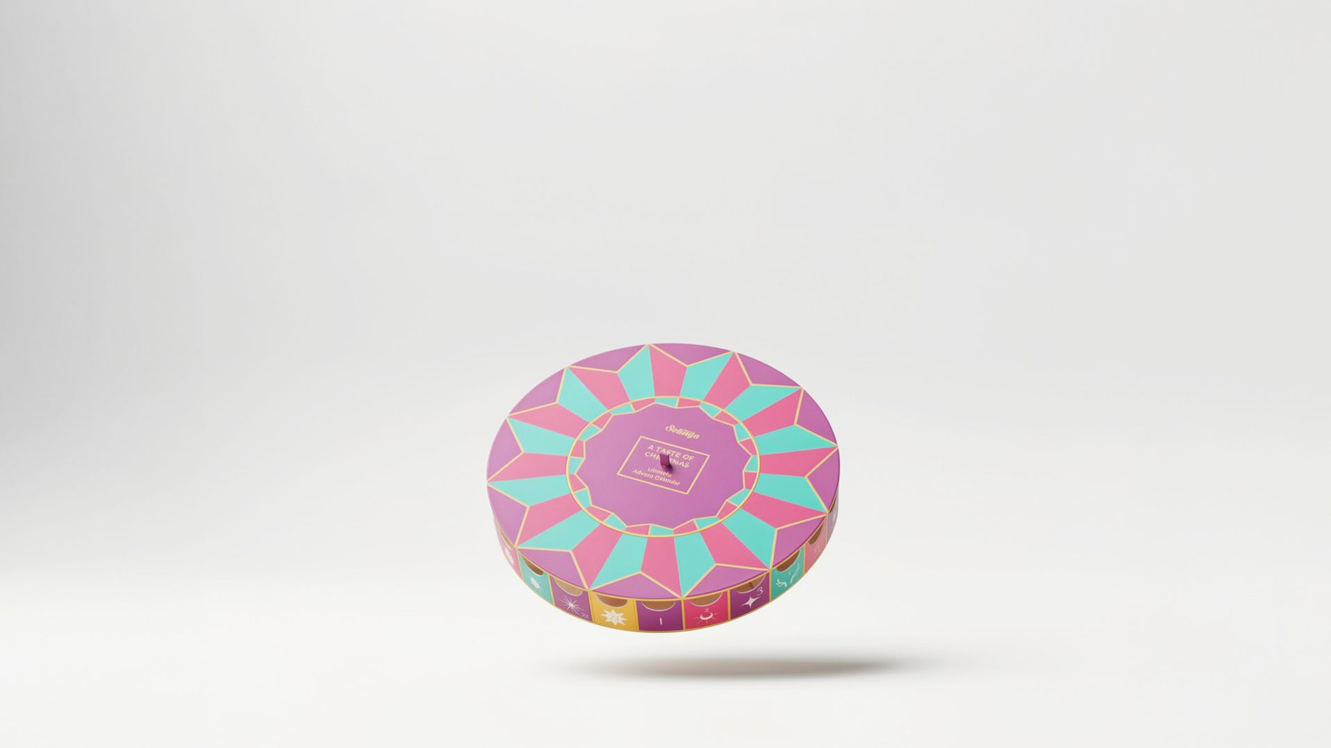 Round Christmas packaging