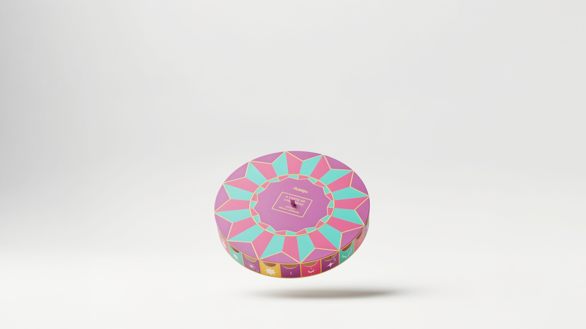Round Christmas packaging